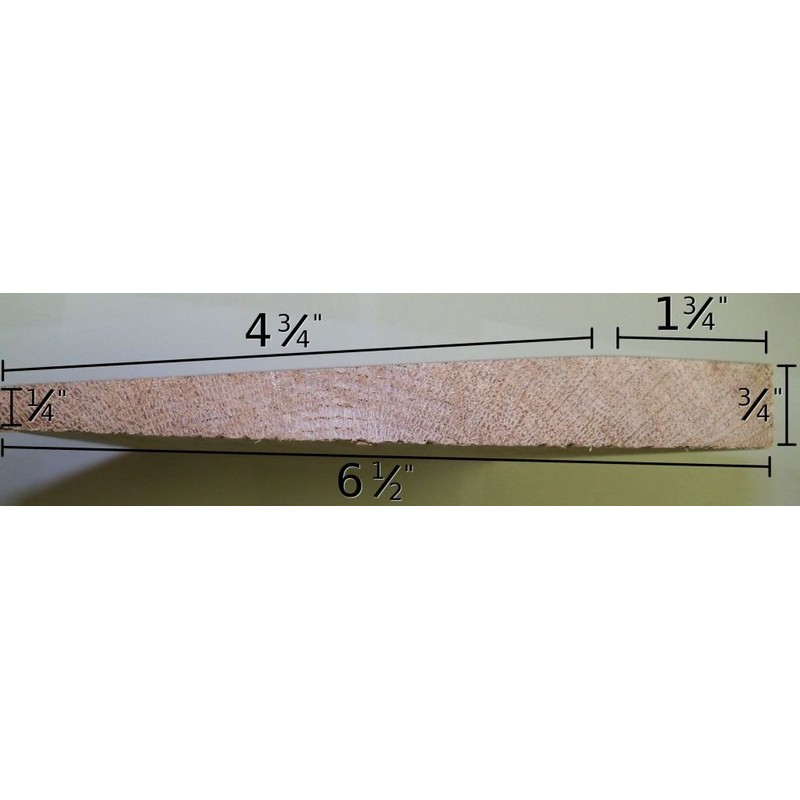 Solid Hardwood Interior Thresholds - Style D - 36 inches