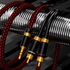 Primeda 3.5mm to 2 RCA Audiophile Audio Cable Stereo Braided