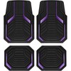 4 Piece Universal All Weather Rubber Car Floor Mats, Waterproof