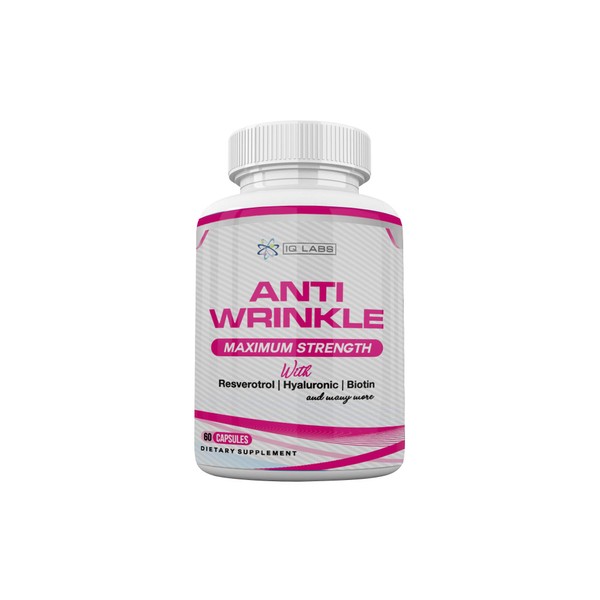 (4) Anti-Wrinkle Max Supplements 240 Capsules w/ Resveratrol, Alpha Lipoic Acid, Collagen, DMAE, Hyaluronic +Pills