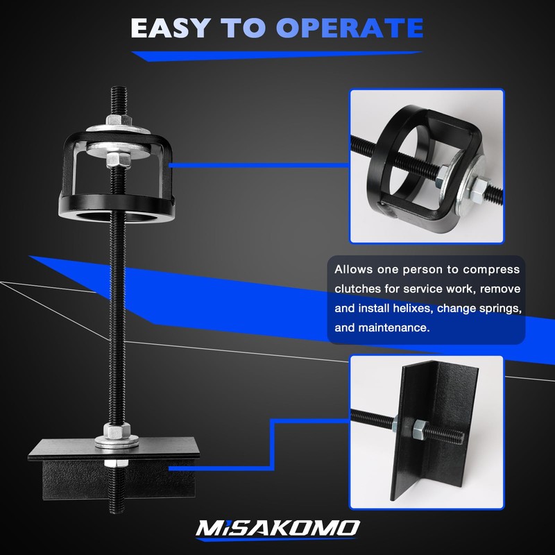 Misakomo Secondary Clutch Compression Tool, Compatible with 2017-2018 Polaris General