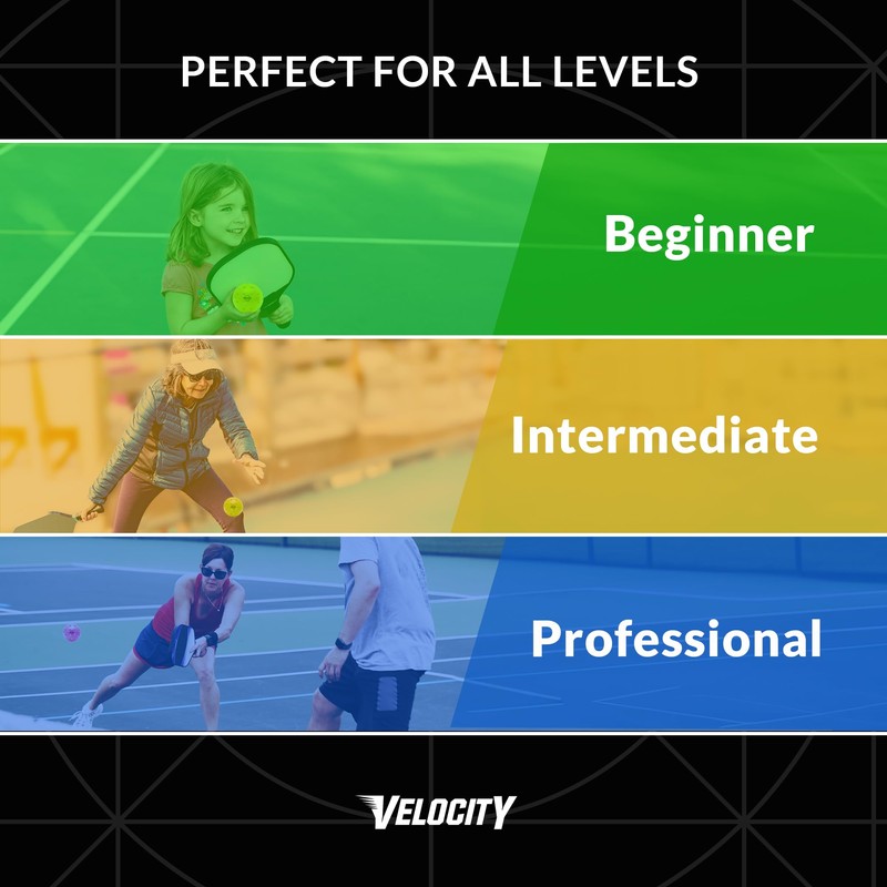 Velocity Pickleball Yellow, Green, Pink 12 Pack