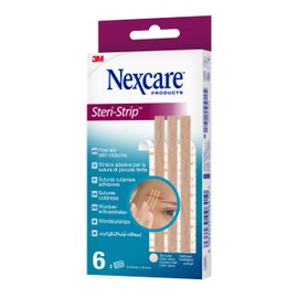 Nexcare Steri-Strip Skin Closures, Tan, 6 mm x 75 mm, 6/Pack