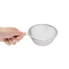 TAKAGI KANUCHI OUTDOOR Strainer for Sierra Cup, Water Drainer, Tea Strainer, Easy to Scoop, Easy to Hold Single Handle, Rust-Resistant Stainless Steel, Silver, 14 Mesh, 1.81mm Pitch, Strainer, Mesh