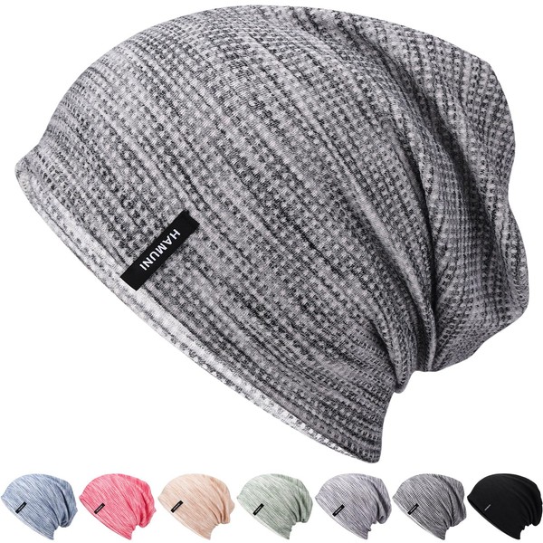 Men's Slouch Beanie Hat Women's Lightweight Windproof Thin Hat Soft
