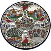 Holy Land Market Ceramic Plate with Holy Land Motif Theme