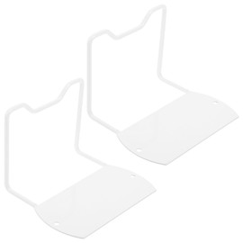 DECHOUS 2 Sets of Non-Slip Mattress Frame Mattress Gripper, Mattress Holder, Mattress Slip Protection Holder, Friction Stopper for Mattresses, Mattress Glide Stopper, White, Iron, 2 Pieces x 2