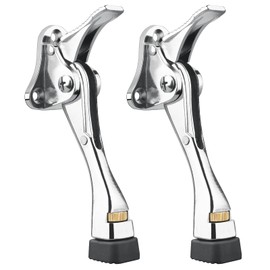 CIMANTIC Door Stoppers,2 Packs Kickdown Door Stoper with One Touch Adjustable Height, Non-Slip Rubber Tip Door Stop for Wood, Concrete, Tiled and Carpeted Floors