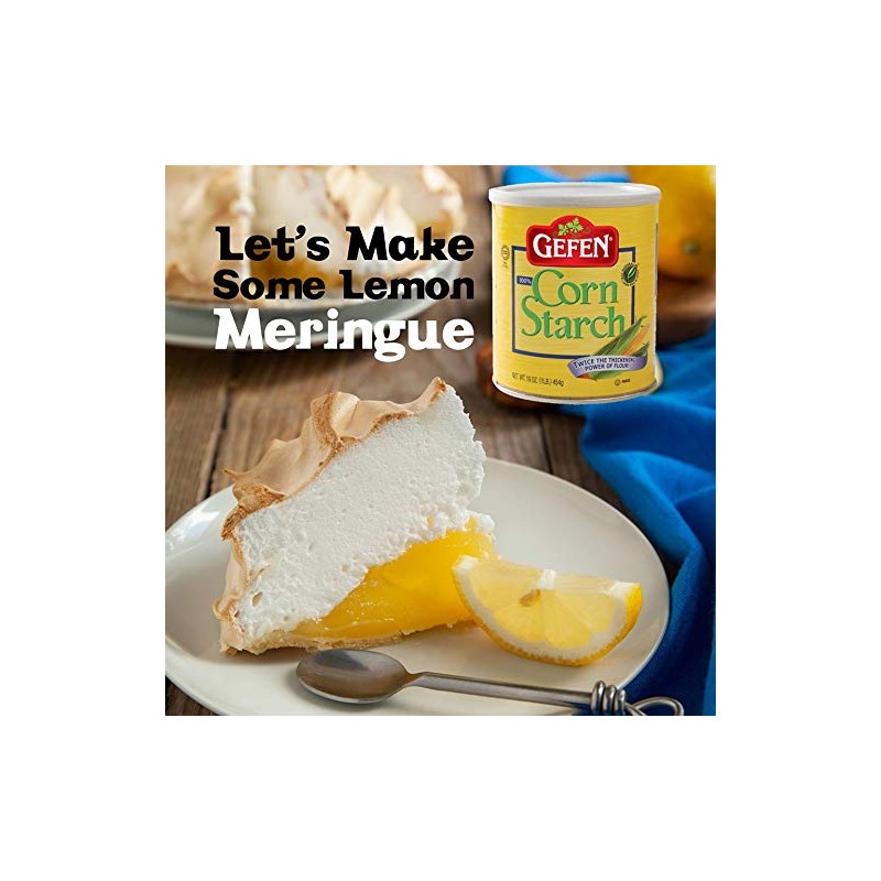 Gefen Corn Starch 100% Pure, 454g (Pack of 2) Resealable