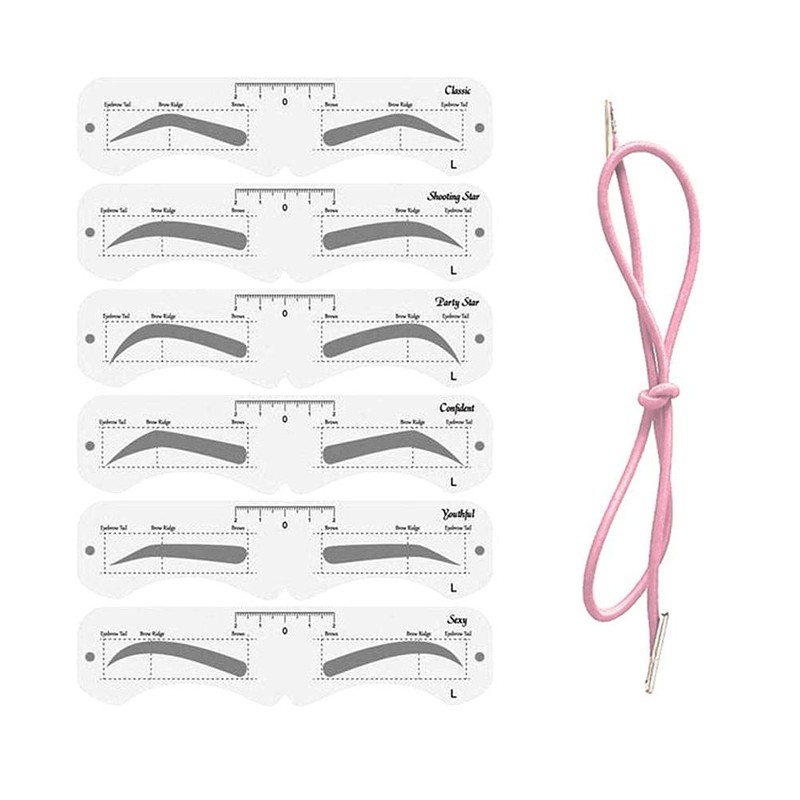 KKPLZZ Molde de plástico para Cejas, Moldeador de Cejas Suave
