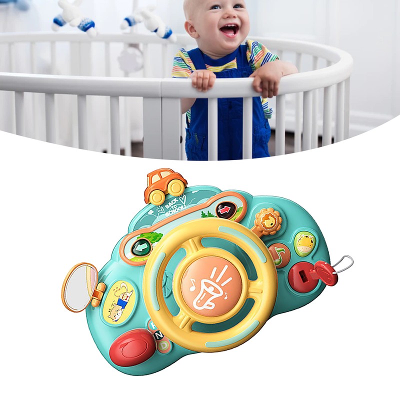 Simulation Steering Wheel Toy Interactive Educational Cute Ideal Gift Car