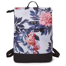 Ela Mo™ Daypack Backpack | Beautiful and Thoughtful | with Laptop Compartment & Anti-Theft Bag |, Bloom