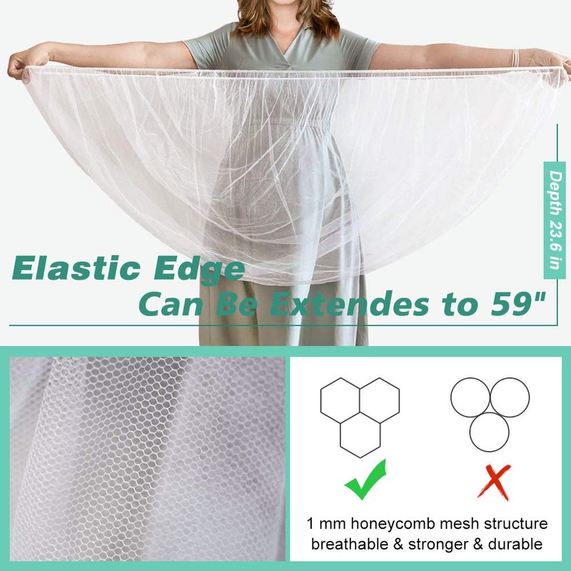 Durable Baby Stroller Mosquito Net (2 Pack) - Universal Elastic