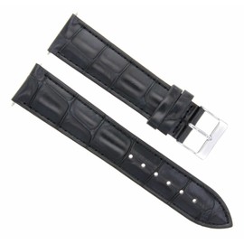 Ewatchparts 20MM/16MM LEATHER WATCH BAND STRAP COMPATIBLE WITH FRANCK MULLER CRAZY HOURS WATCH BLACK
