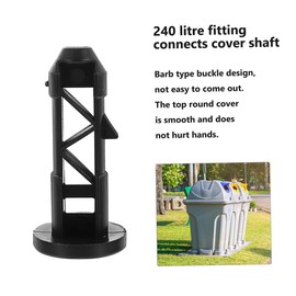 WHAMVOX Outdoor Trash Can Latch Buckle Pcs Plastic Latch for Trash Bin Replaces Old Broken