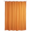 beytug Plain Orange Extra Long and Wide Fabric Bathroom Shower