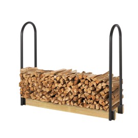 Shelter Outdoor Wood Rack for Firewood - Firewood Holder & Log Rack, Outdoor Firewood Racks, Powder Coated Firewood Rack, 1.25" Tubular Steel