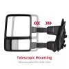 LEDKINGDOMUS Driver Side Power Heated Tow Mirror For 08-16 Ford
