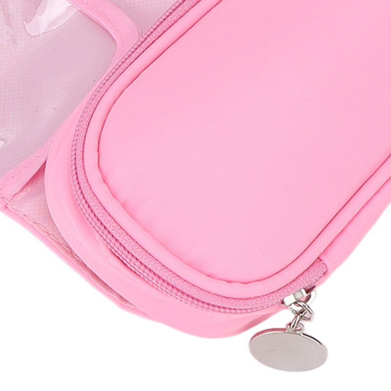 Cosmetic Bag Professional Makeup Brush Rolling Case Pink Cosmetics Make