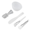 Facial Mask DIY Kit | Silicone Mixing Bowl & 5 Tools for Homemade Skincare | Measuring Spoon/Spatula/Applicator Brushes | At - Home Spa & Salon Use