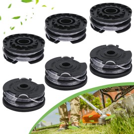 6 pieces nylon grass trimmer replacement spool, grass trimmer replacement thread spool, thread spools for grass trimmer, for 36ART 30-36 LI ART 24ART 24 + ART 27 ART 27 + ART 30 ART 30 + replacement