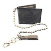 Lemasi Biker Wallet with Chain Natural Hunter Leather Wallet with