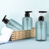 3 Pack Refillable Shampoo and Conditioner Bottles, 300ml Plastic Empty