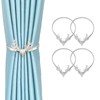 Winlauyet Pack of 4 Curtain Tiebacks Elk Design Tiebacks Curtain