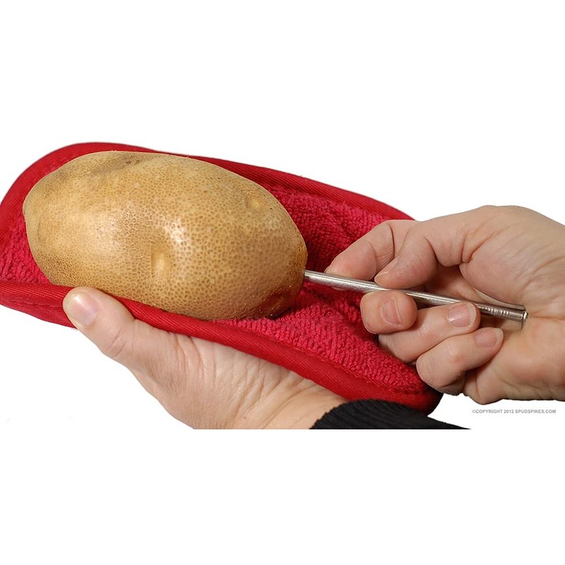 Spud Spikes 6-Inch Potato Baking Nails Food-Grade Stainless Steel, 1
