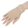 AfinderJP Fingerless Gloves, Women's, Short Gloves, UV Protection, Thin, Breathable,
