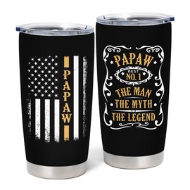Papaw Gifts from Grandkids, Gifts for Papaw Tumbler 20oz, Papaw Gifts from Grandson/Granddaughter, Papaw Gifts for Grandpa, Best Papaw Birthday Gifts, Gifts for Papaw from Grandson