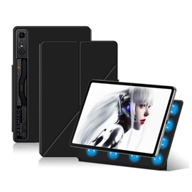 REDMAGIC Nova/Gaming Pad Pro Case, Protective Case, Tablet Case, Magnetic Flat Case, NOUKAJU 10.9 Inch Tablet Storage Case, Built-in Magnet, Shockproof, Scratch-Resistant, Tri-Fold Bracket Function,