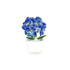 navire Compact Crystal Hydrangea Object Figurine