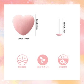 Duvet Clips, Sheet Clips, Set of 8, Anti-Slip, Prevents Sheet Shifting, Fixing Pins, Plum Shape, Heart Shape, Cute, Comforter Clips, Fixing Buckles (Heart Pink)