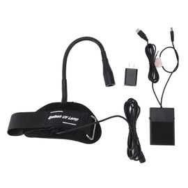 UV Glue Curing Light Portable Wrist UV LED Lamp with Silent Foot Pedal Switch for Nails Eyelash Extension