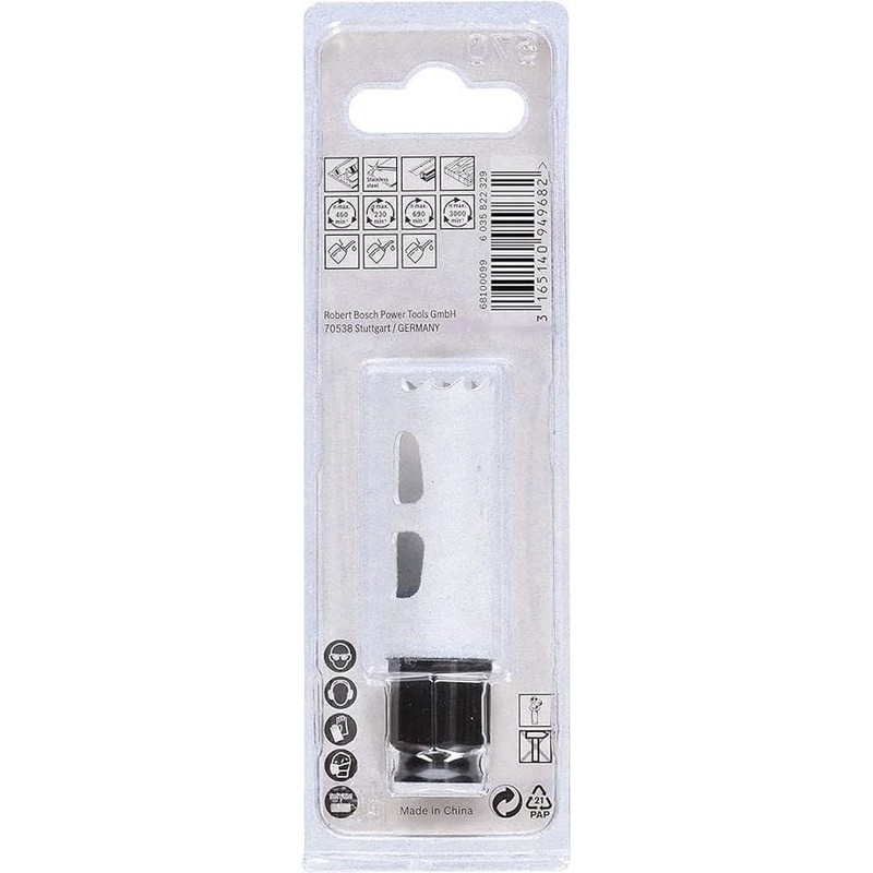 BOSCH Bi-Metal Hole Saw, 8% Cobalt Alloy, Progressive Tooth Design,