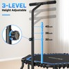 ANCHEER 50" Rebounder Trampoline for Adults with Adjustable Bar, 550