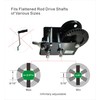 XIYHONG Adjustable Winch Adapter for Cordless Drill，Fits Flattened Rod Drive