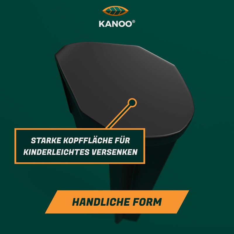 kanoo® Ground Pegs for Robotic Lawnmower Boundary Cable - Ground