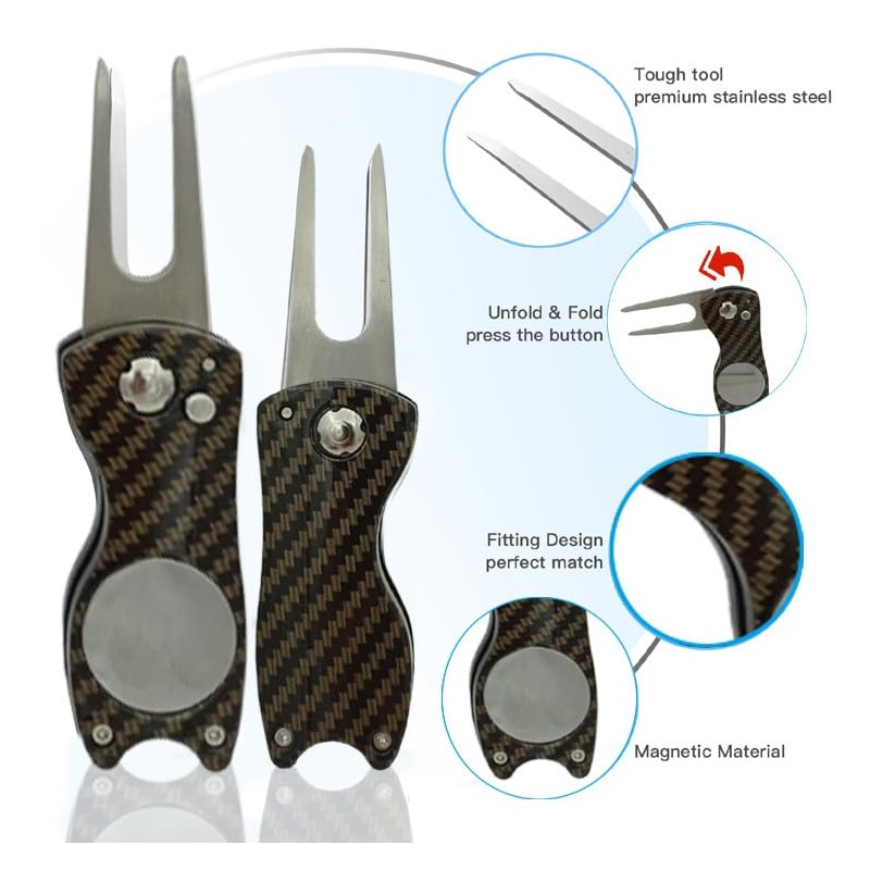 CGExxl Folding Golf Green Fork Golf Fork Golf Course Repair