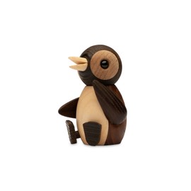 Spring Copenhagen Handmade Wooden Penguin Toy - Snow | Unique Artwork for Home Decor