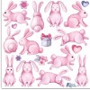 Violette Stickers Pink Bunnies Craft Planner Supply Scrapbook Easter Baby