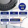 Aktivkohlefilter für Dunstabzugshaube 234 mm x 27 mm Mod 48