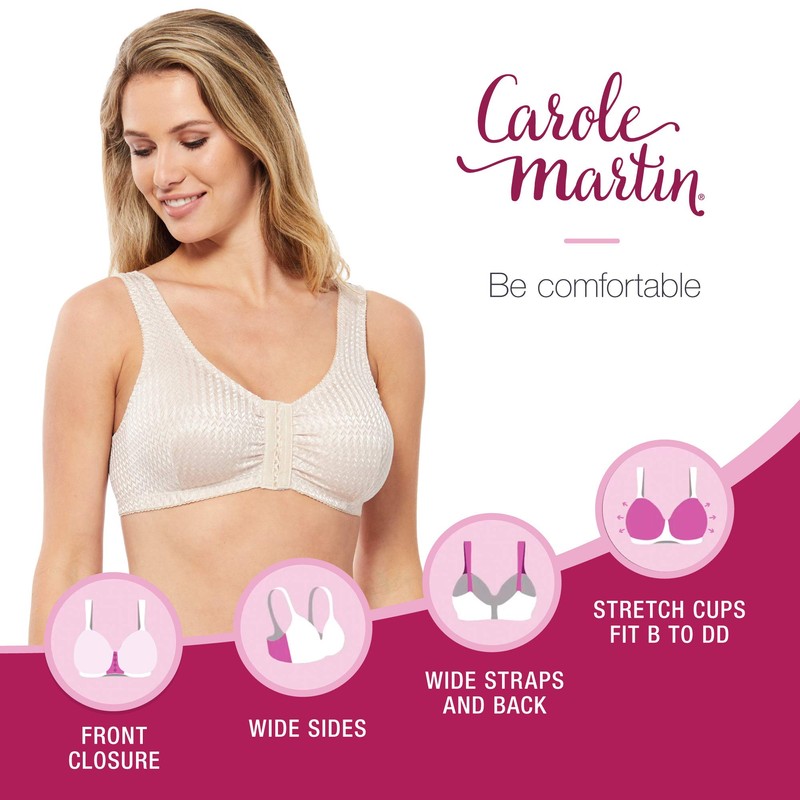 Carole Martin Full-Freedom Comfort Bras - 2 Pack - Beige
