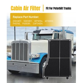 5X013817 Cabin Air Filter Fit For 2014-2024 Peterbilt Trucks 389 579 567 388 367 365 337 330,Replace 5S013817,WP10154,PA5765,AF55832,CAF24024