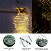 U-Vathing 2Pack 24LEDS Outdoor Solar Pineapple Lights,Waterproof Hanging Solar Lantern