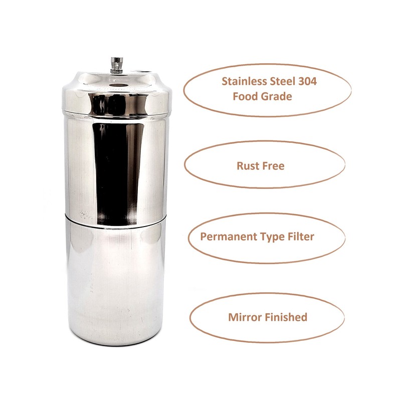 KERAM south indian drip coffee maker 4/5 cup 10.14 Oz(300