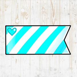 Tags Decals Peel & Stick - Wall Vinyl Stickers - Kawaii Cup Name Luggage Gift Wedding Birthday Cartoon Watercolor Colorful - Car Window Truck Laptop Tumbler - Boys Girls Kids Room Decor DWSV20591