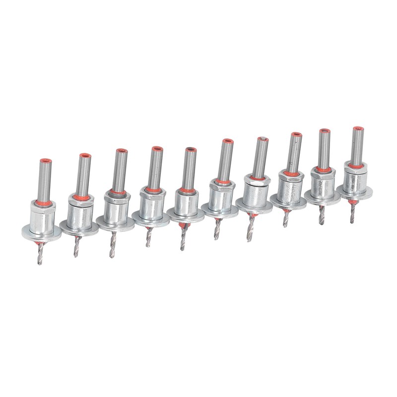 10PCS Countersink Drill Bits Adjustable Stop Tapered Countersink Bit for