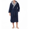 DAVID ARCHY Men's Soft Plush Fleece Robe Full Length Hooded